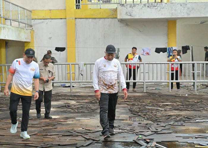 Gubernur Pastikan Rekonstruksi GOR H. Agus Salim Berjalan Sesuai Rencana