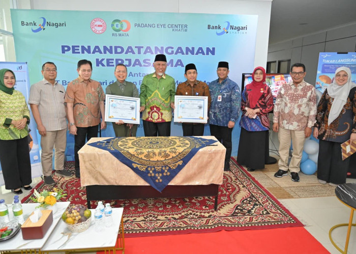 Diresmikan Mahyeldi, Kerjasama Bank Nagari dan Padang Eye Center Tembus Rp140 Miliar