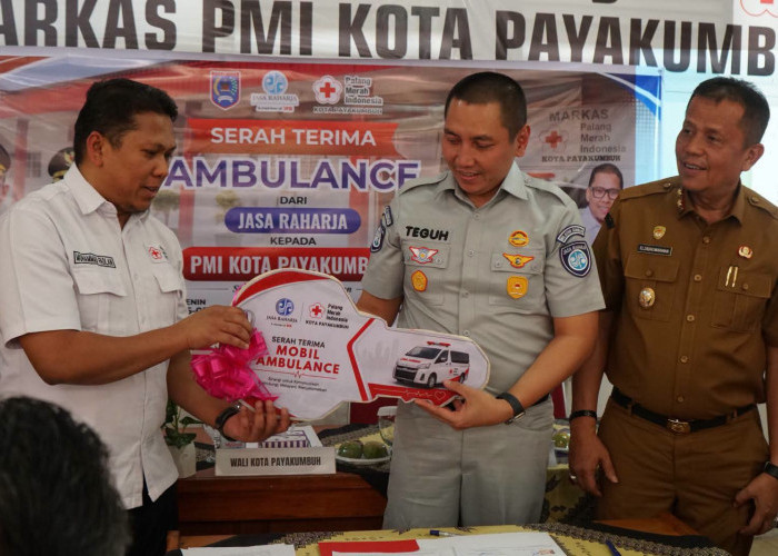 Jasa Raharja Hadirkan Ambulans Baru untuk Perkuat Layanan PMI Payakumbuh