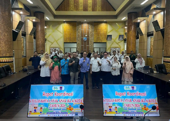 Bidik Kembali Predikat Utama Kota Layak Anak 2026, Pemko Padang Perkuat Sinergi Lintas Sektor