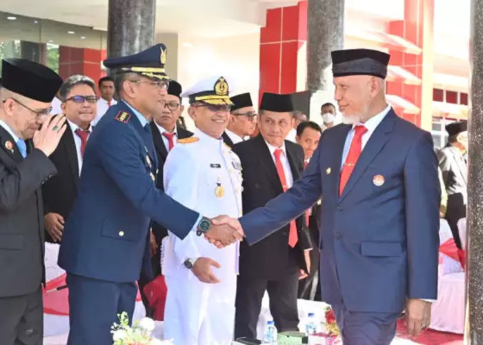 Semangat Pancasila di Ranah Minang, Danlanud Sutan Sjahrir Hadiri Upacara di Kantor Gubernur Sumbar