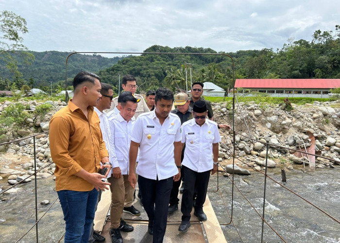 Wagub Vasko Pastikan Pembangunan Jembatan di Pesisir Selatan Jadi Prioritas