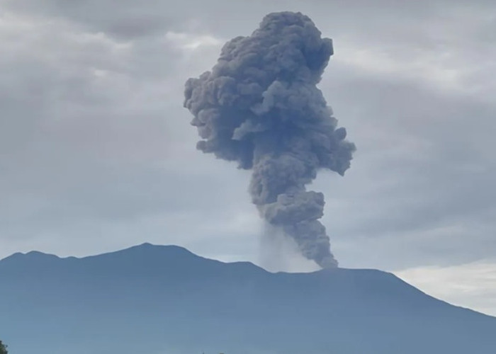 Gunung Marapi Erupsi Lagi: Semburkan Abu Vulkanik Kelabu Setinggi 500 Meter!