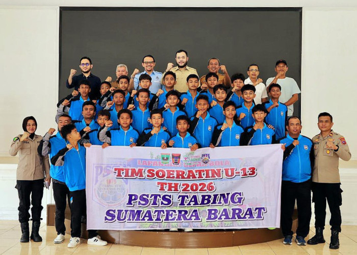 Wali Kota Padang Fadly Amran Lepas Tim PSTS Tabing U-13 Menuju Putaran Nasional Piala Soeratin 2026