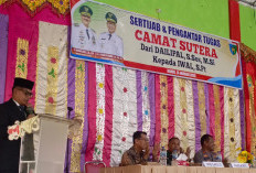 Hadiri Sertijab Camat Sutera, Wabup Risnaldi Tegaskan Komitmen Bangun Infrastruktur Strategis