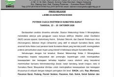 BMKG Keluarkan Peringatan Dini Cuaca Ekstrem, Gubernur Mahyeldi Imbau Warga Waspada