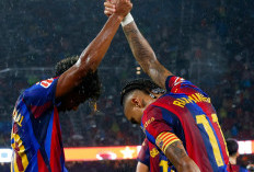 Hattrick Raphinha Warnai Kemenangan Telak Barcelona atas Racing Santander